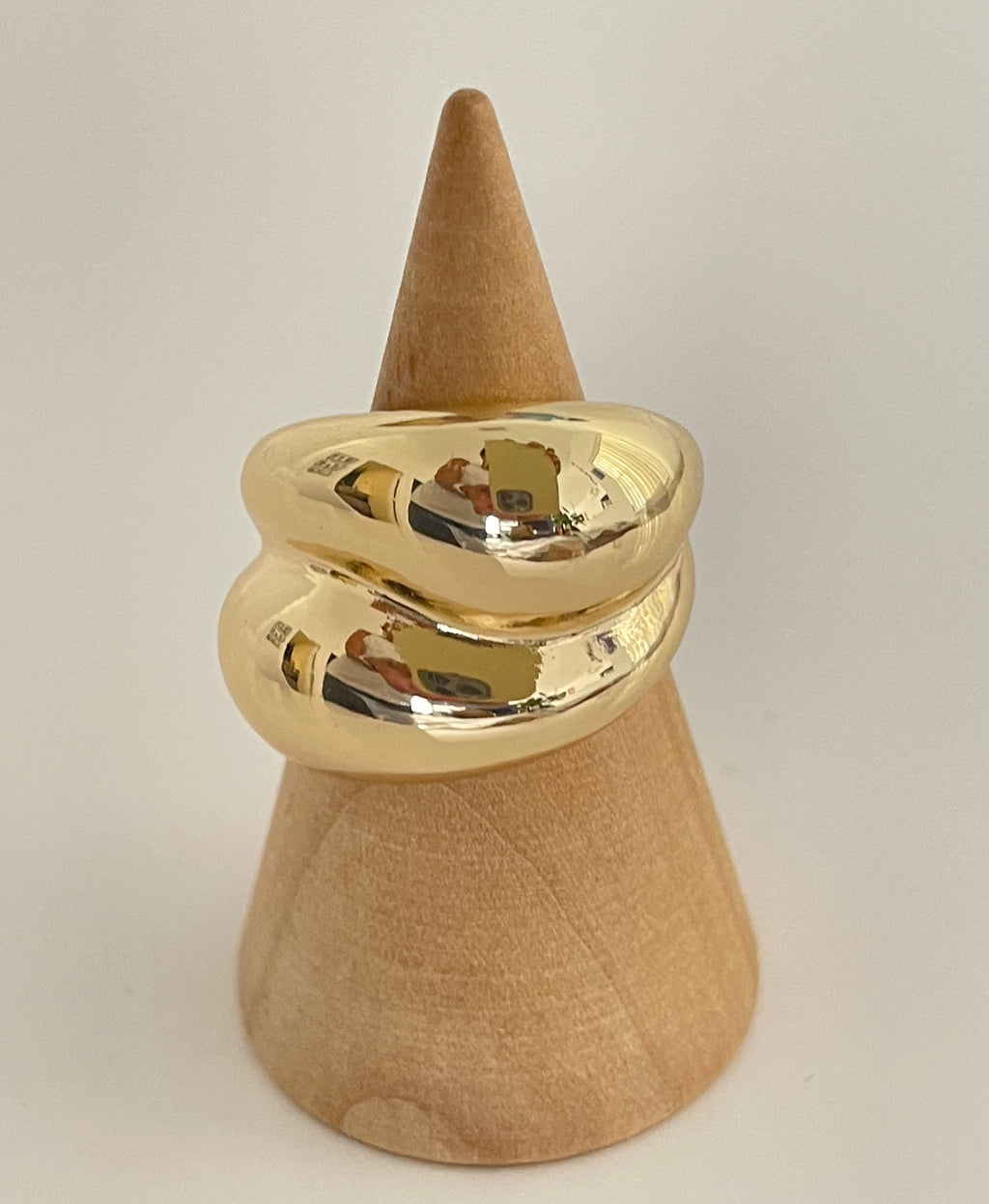 Chunky bold Gold filled ring