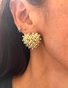 Heart studs