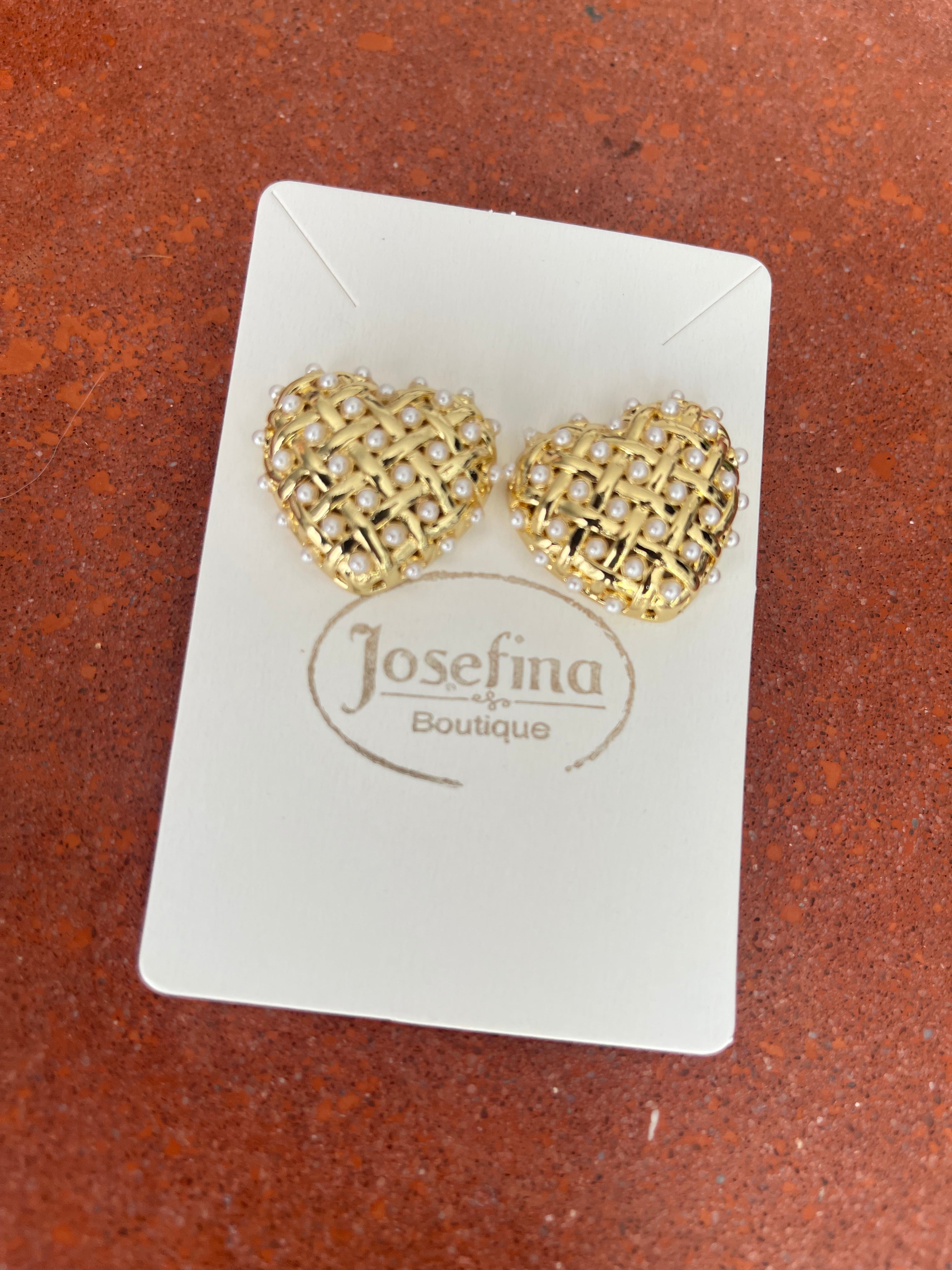 Heart studs