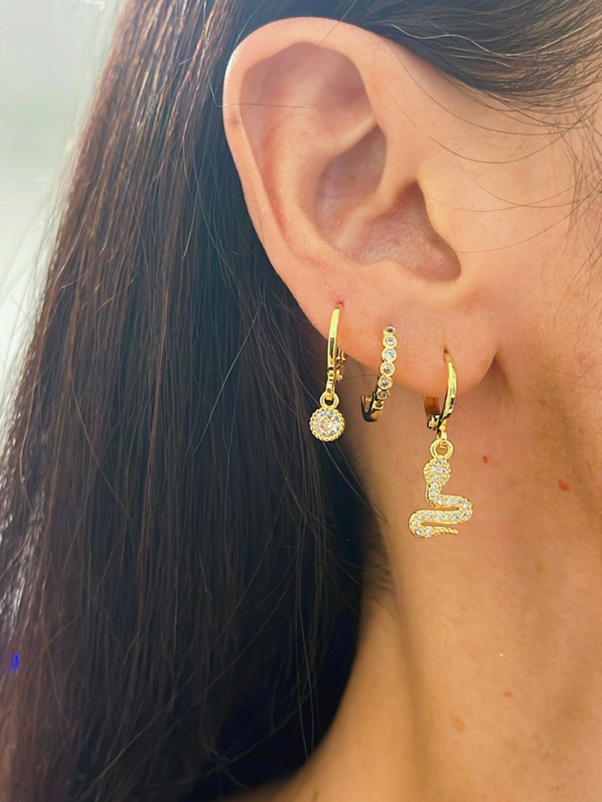 3 earring set snake