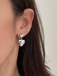 Gold filled small heart earrings