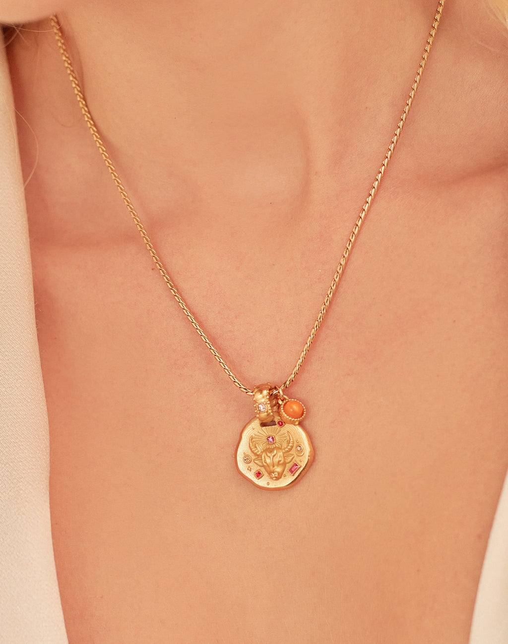 Tauro astral signs necklace