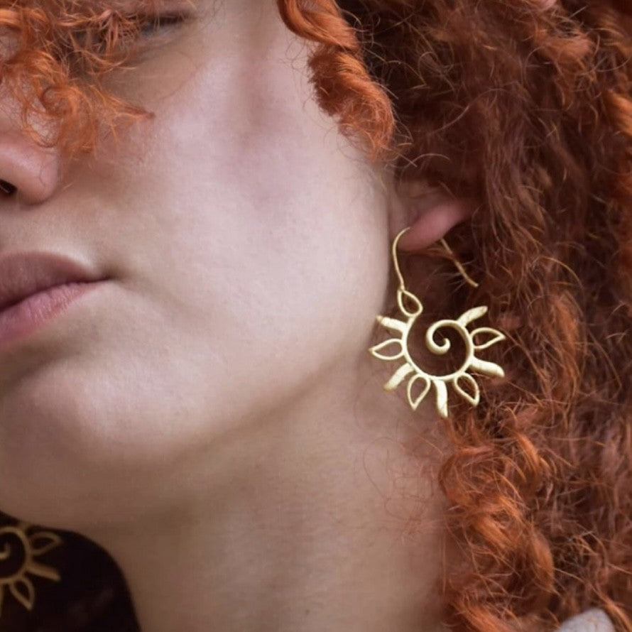 Earrings Sun