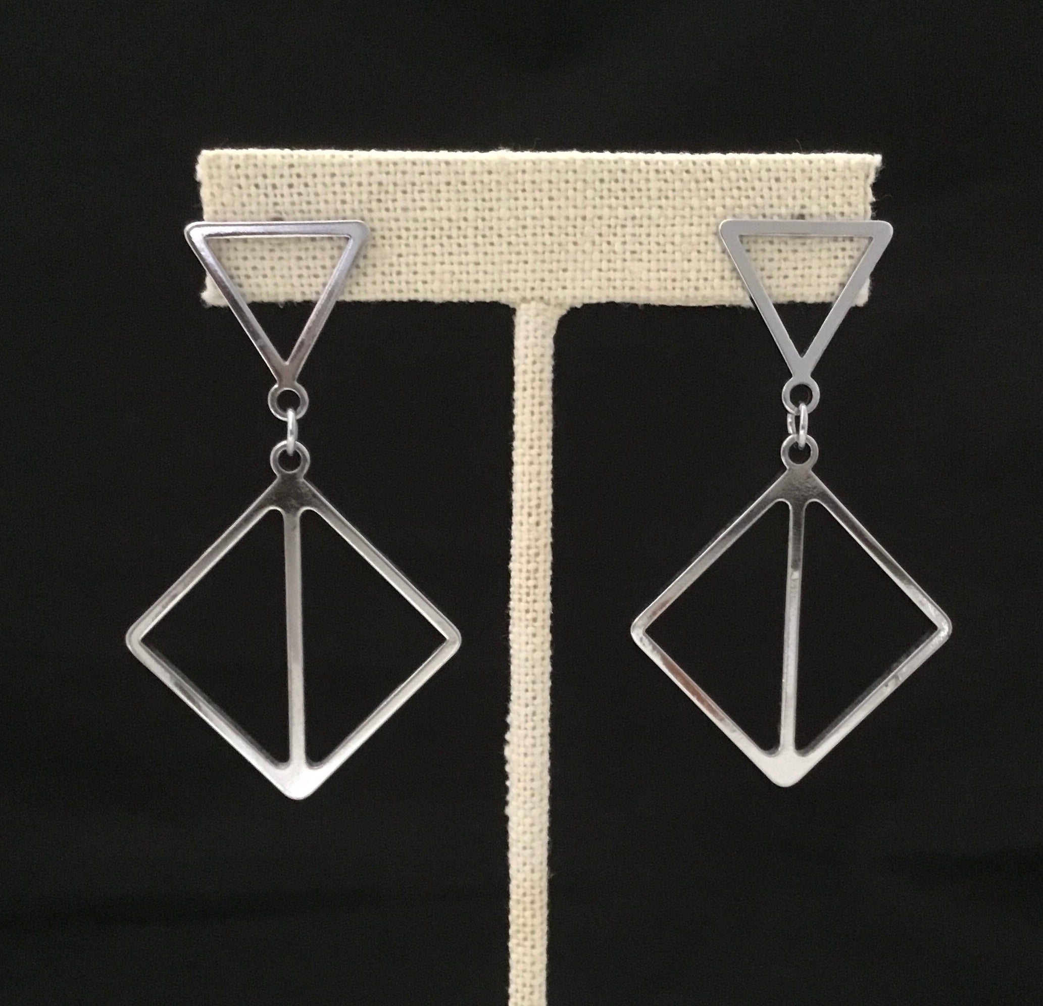 Stainless Steel Earring Triangles