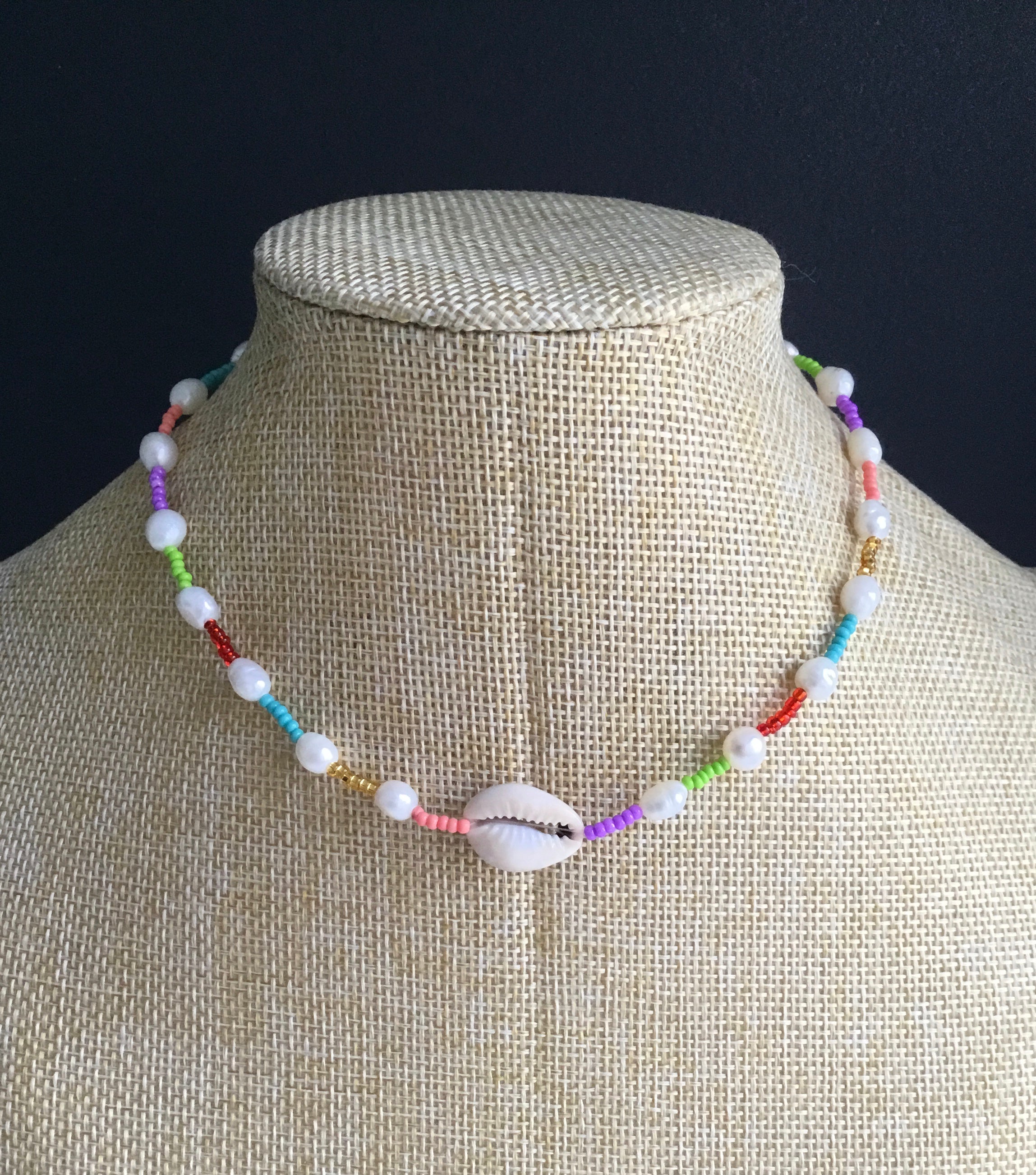 Choker Water Pearl,  Natura Shell and Chakiras