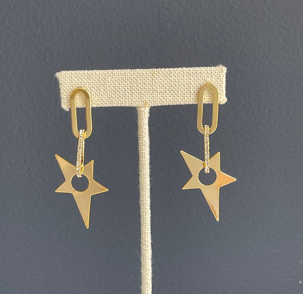 Gold Filled Star Earrings